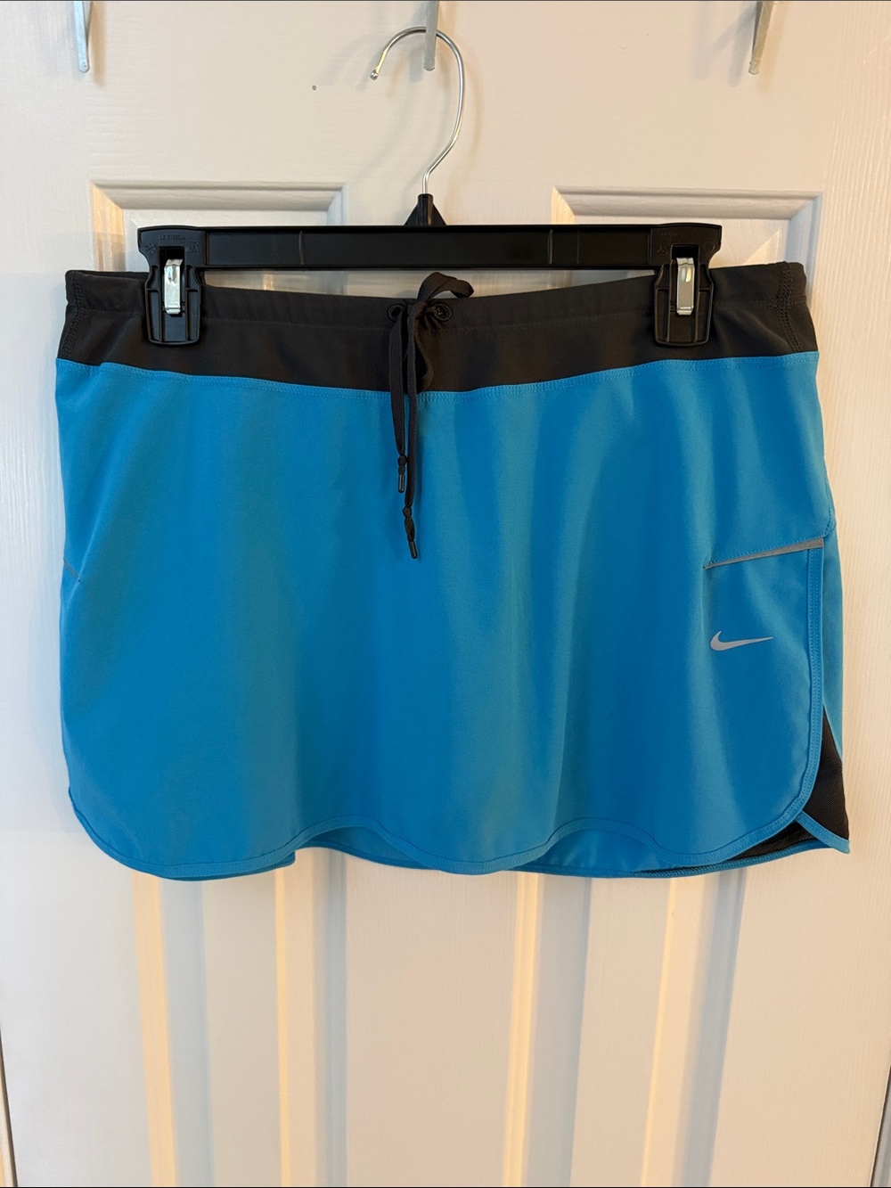 Nike Teal-Blue Athletic Skort with Black Waistband